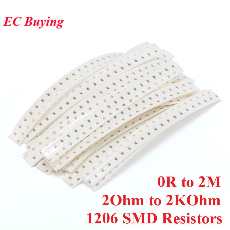 Diy Electronics Components Kit - 800 Stück 1206 SMD-Widerstands-Kit, sortiertes Kit,