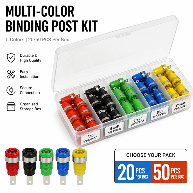 Diy Audio Electronics Kit - Mehrfarbiges Anschlussklemmen-Set 20/50 Stück 5 Farben