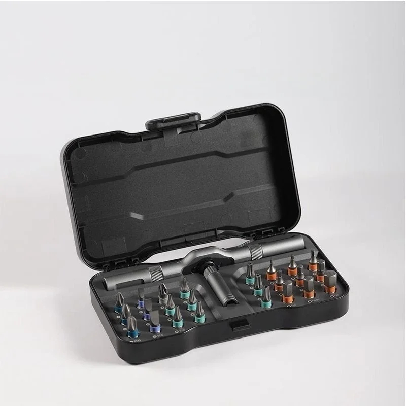 Diy Electronics Components Kit - 24-in-1 Mini-Ratschenschraubendreher-Set Magnetisches Torx-Sechskant-Bit-Set Präzisions-Reparaturwerkzeug-Kit für