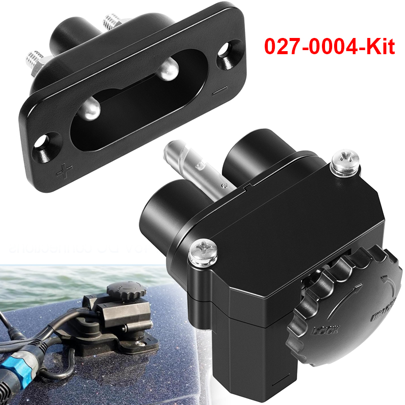 Diy Electronics Motor - 027-0004 Marine 12-48V DC Stromanschluss-Set, Außenborder-Trollingmotor-Stecker