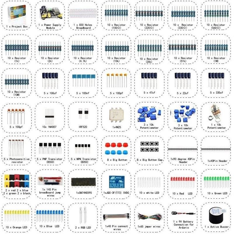 Neues Design~ Elektronik-Kompo – Diy Electronics Components Kit Bewertung und Preis