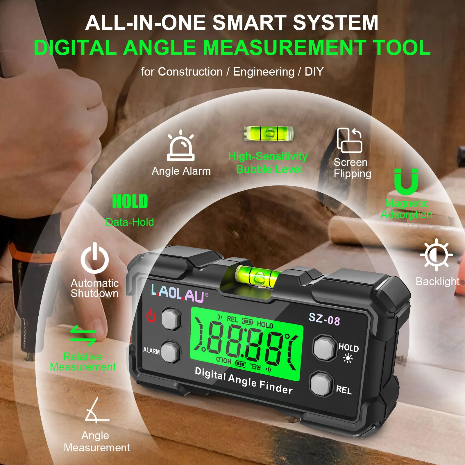 Digitaler Winkelmesser mit Lib – Diy Electronics Organizer Bewertung und Preis