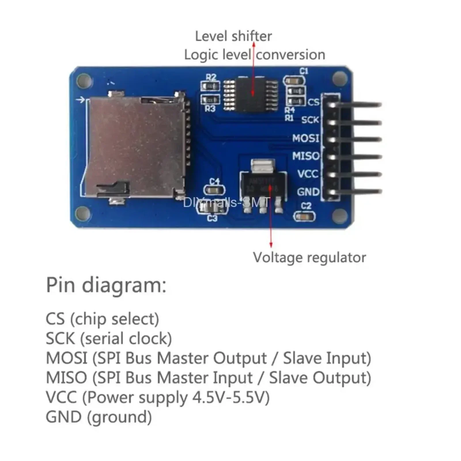 5PCS Micro SD Karte Modul Mit  – Sd Card Module Spi Bewertung und Preis