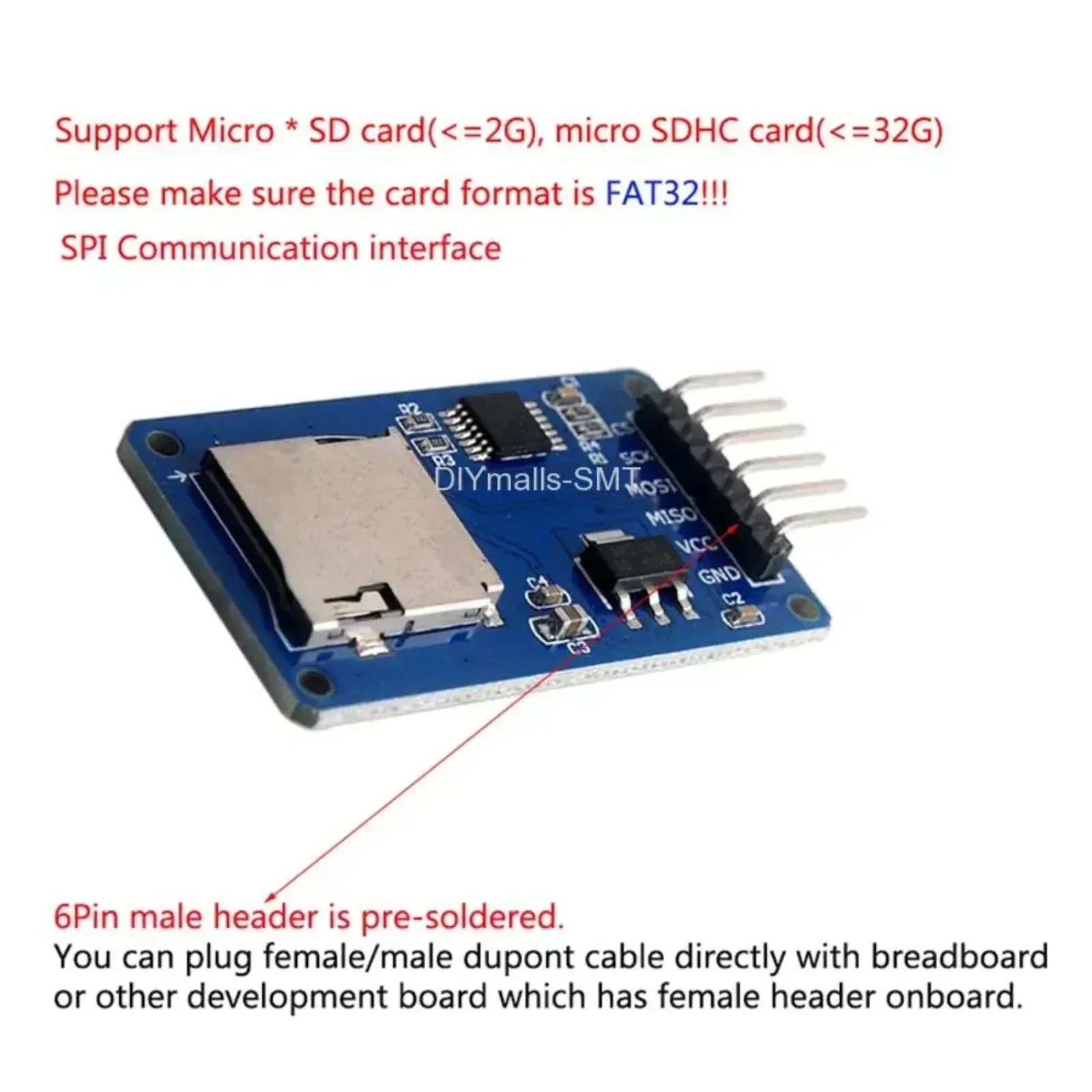 5PCS Micro SD Karte Modul Mit  – Sd Card Module Spi Bewertung und Preis
